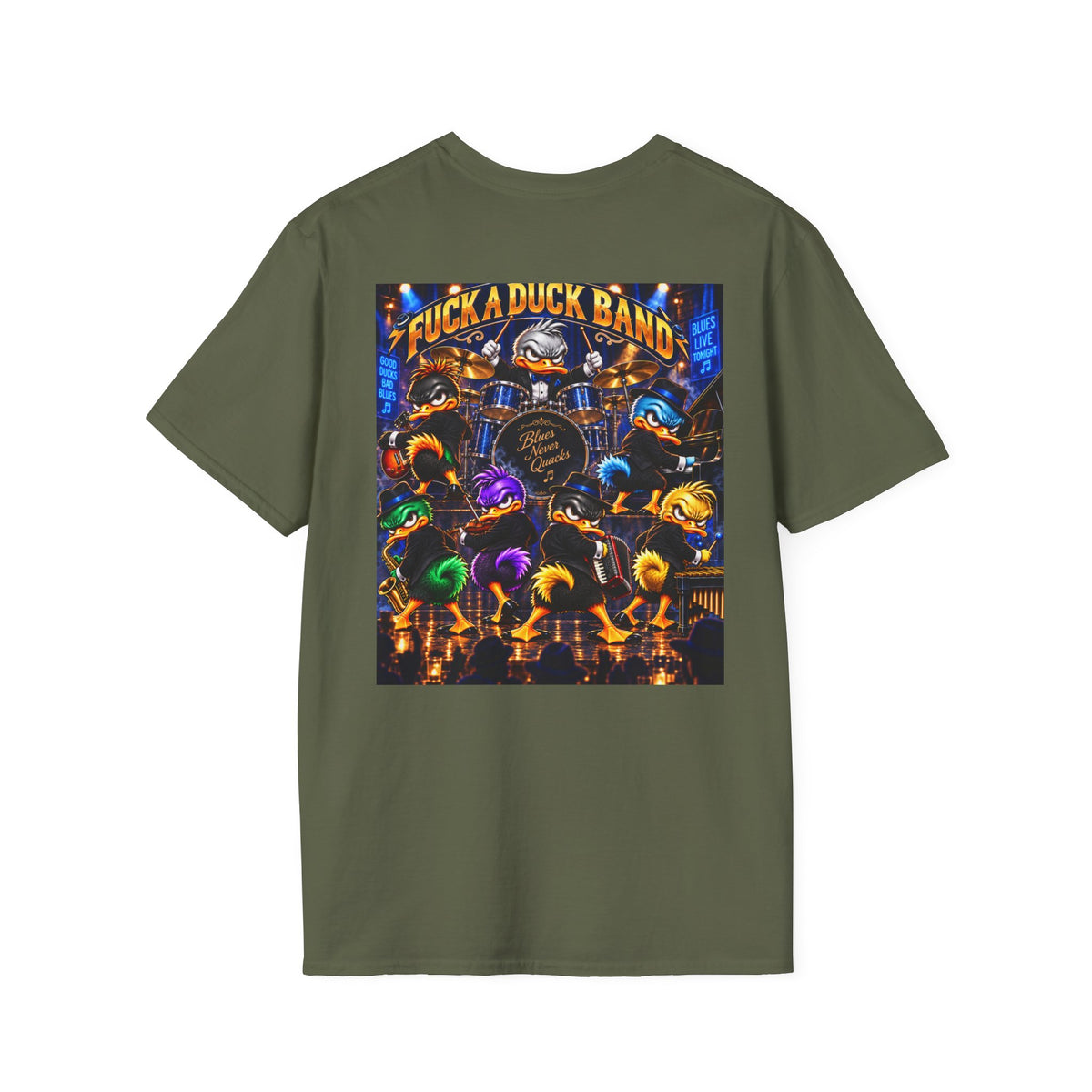 FUCK A DUCK BAND — Heavy Metal Duck Band Tee