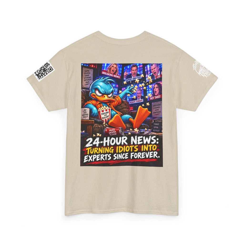 24-Hour News — Turning Idiots Into Experts Back Graphic Tee