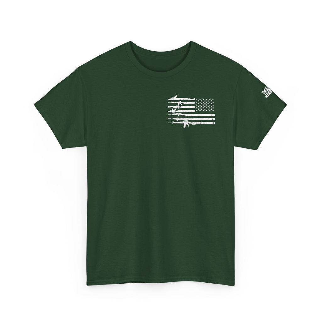 Second Amendment T-Shirt — Constitution Quote Flag Tee