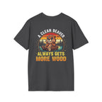 A Clean Beaver T-Shirt — "A Clean Beaver Always Gets More Wood" Retro Graphic Tee