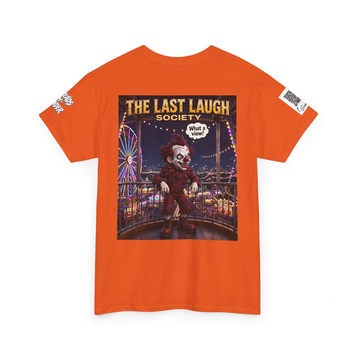 The Last Laugh Society Tee #101 — Carnival Clown Horror Graphic T-Shirt