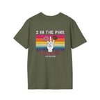2 In The Pink Donut Peace Sign T‑Shirt — Retro Rainbow Dessert Graphic Tee