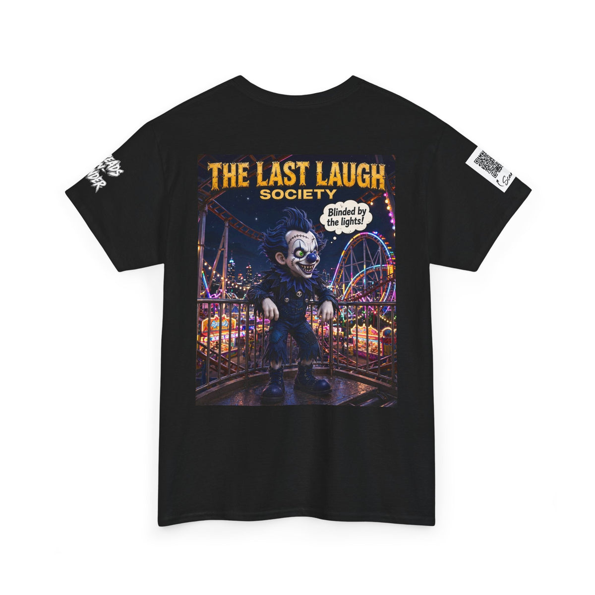 The Last Laugh Society Tee #106 — Carnival Clown Horror Graphic T-Shirt