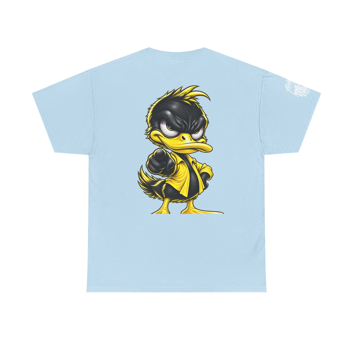 Yellow Rebel Duck Character Back Graphic Tee