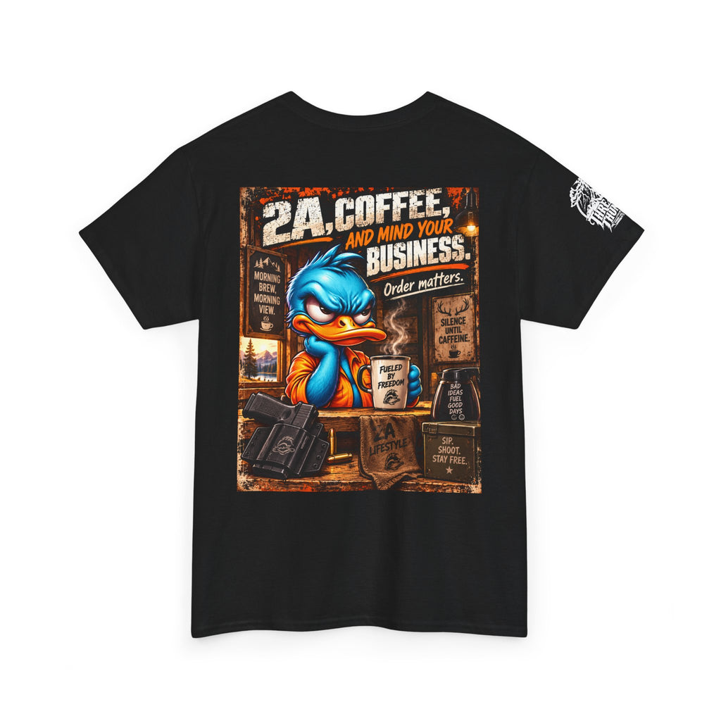 2A, Coffee, and Mind Your Business Back Graphic Tee