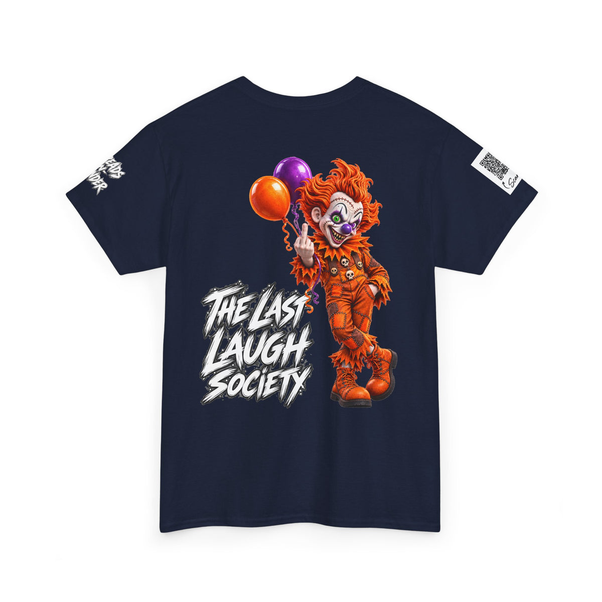 The Last Laugh Society Tee #127 — Carnival Clown Horror Graphic T-Shirt