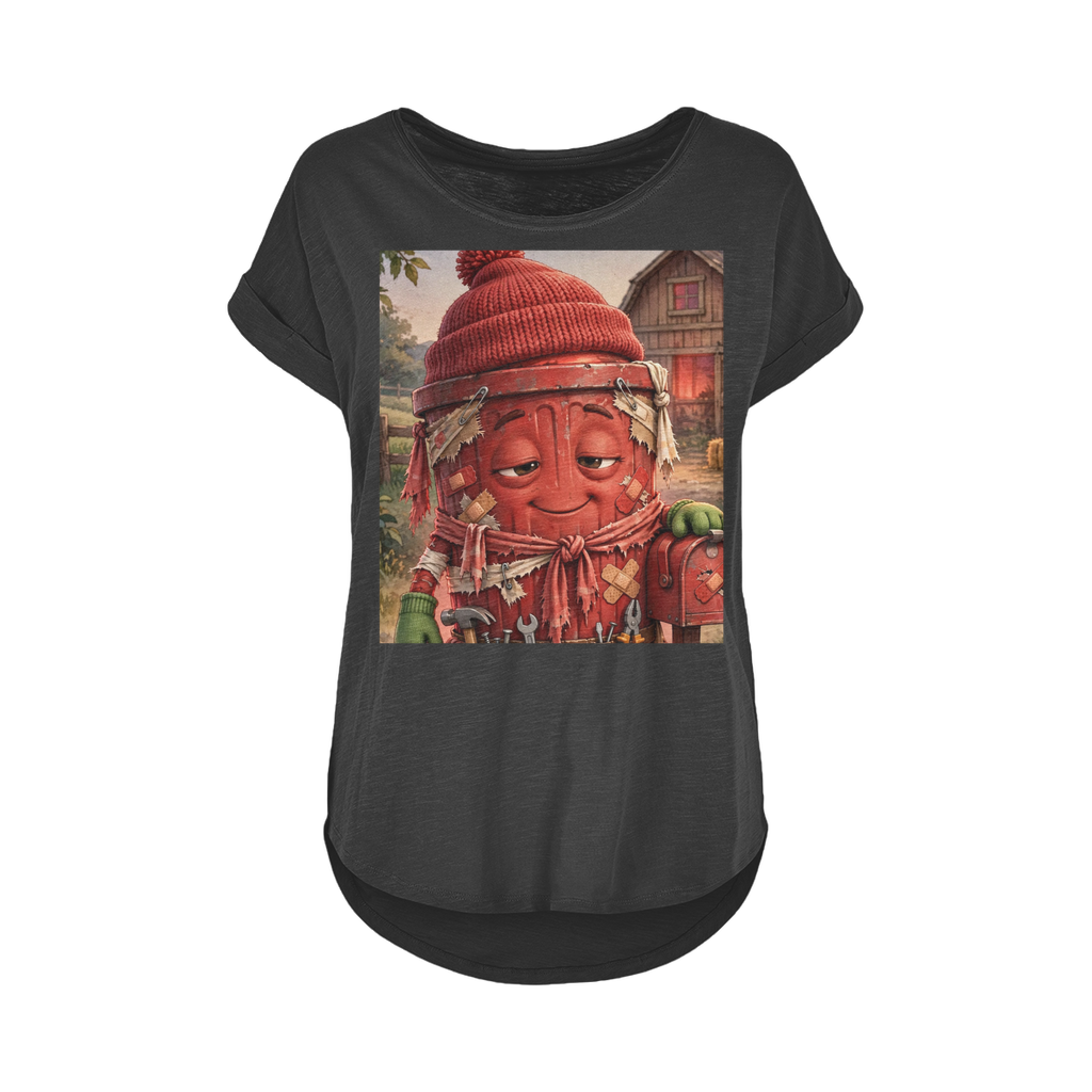 Trash Can Row Women's Long Slub T-Shirt XS-5XL