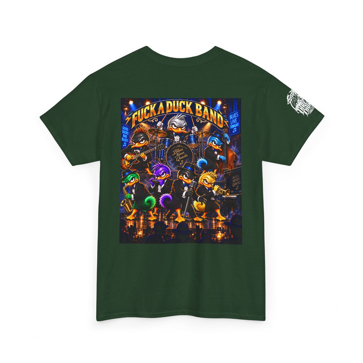 Blues Live Tonight — FUCK A DUCK BAND Back Graphic Tee
