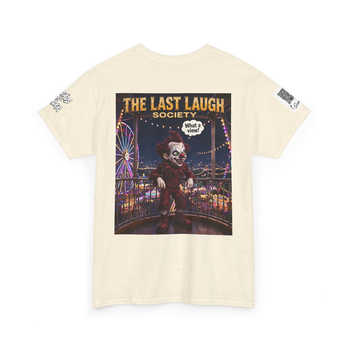 The Last Laugh Society Tee #101 — Carnival Clown Horror Graphic T-Shirt