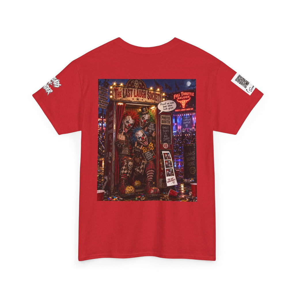The Last Laugh Society Tee #145 — Carnival Clown Horror Graphic T-Shirt