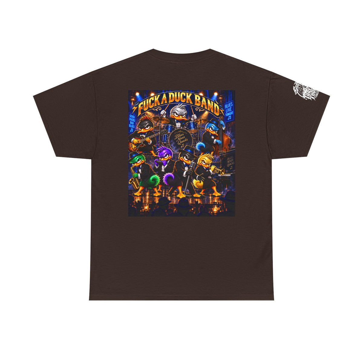Blues Live Tonight — FUCK A DUCK BAND Back Graphic Tee