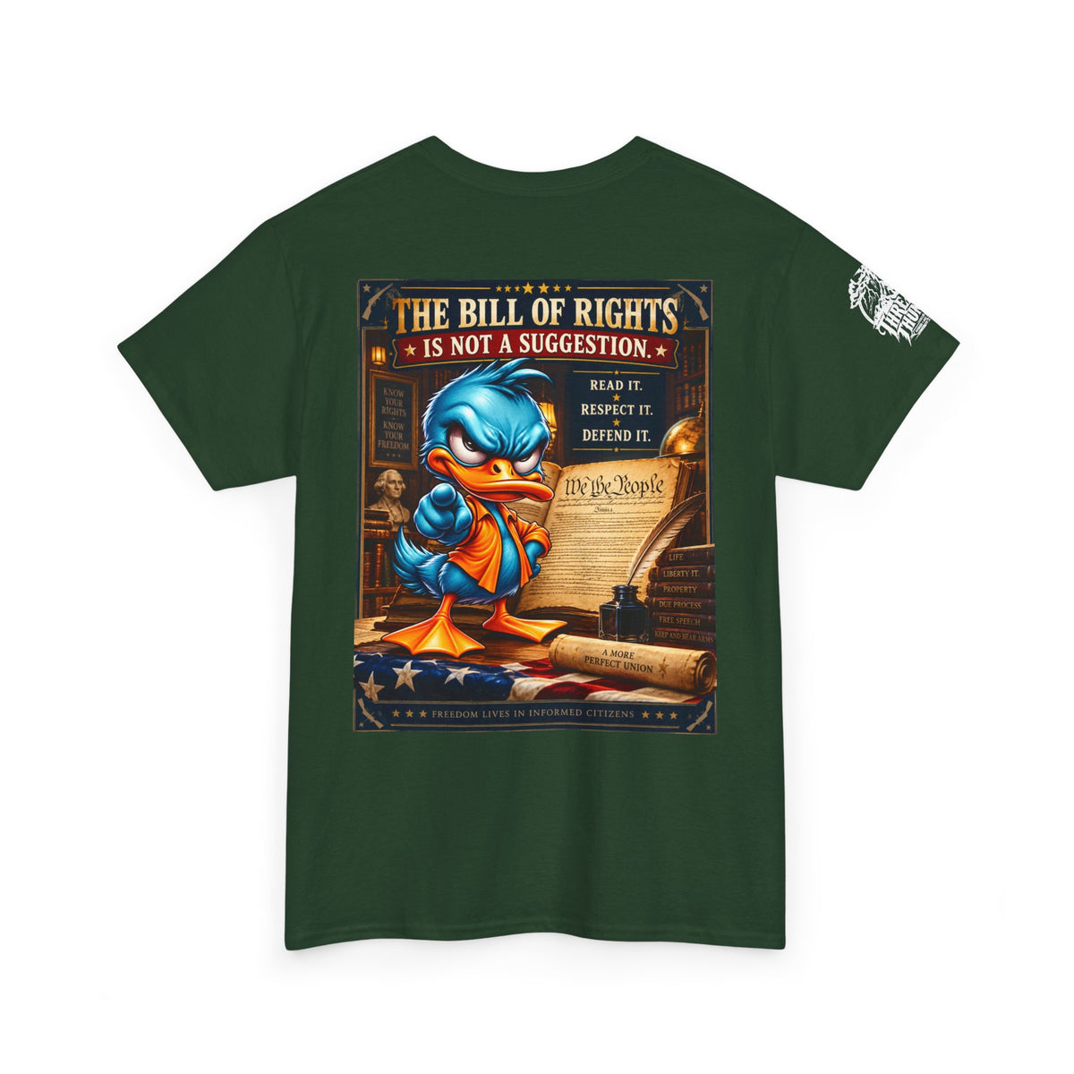 The Bill of Rights Is Not a Suggestion Back Graphic Tee