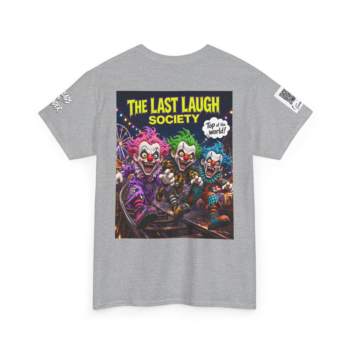 The Last Laugh Society Tee #141 — Carnival Clown Horror Graphic T-Shirt