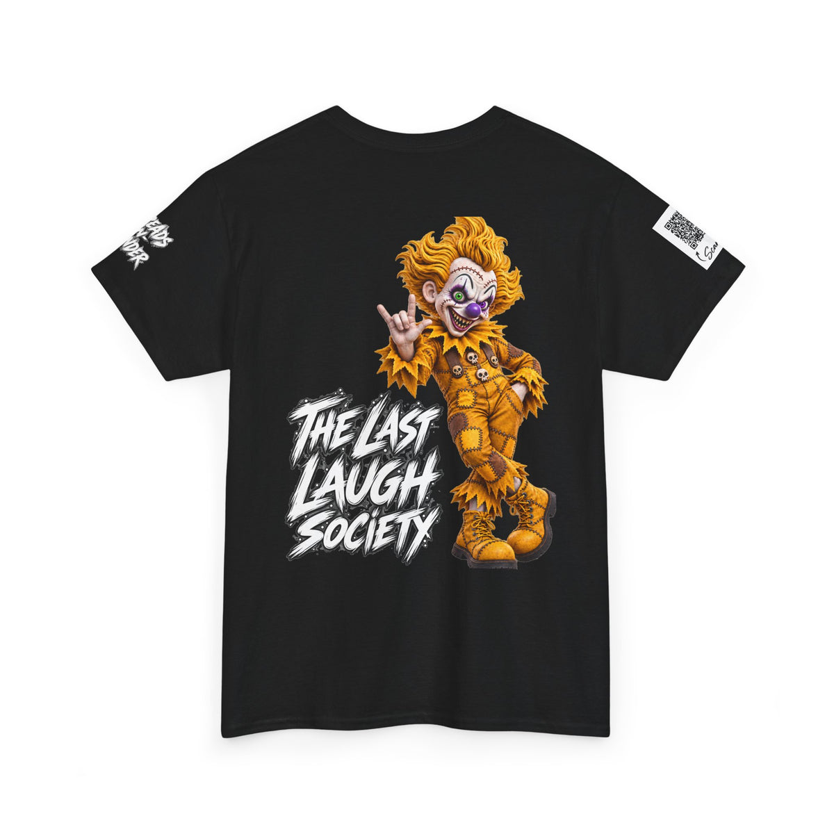 Copy of The Last Laugh Society Tee #119 — Carnival Clown Horror Graphic T-Shirt