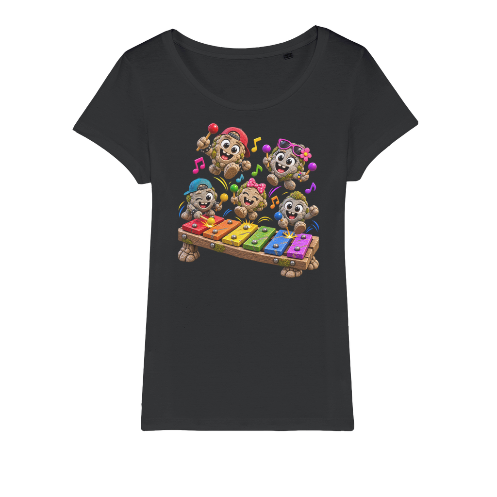 Falling Rocks COllection Organic Jersey Womens T-Shirt