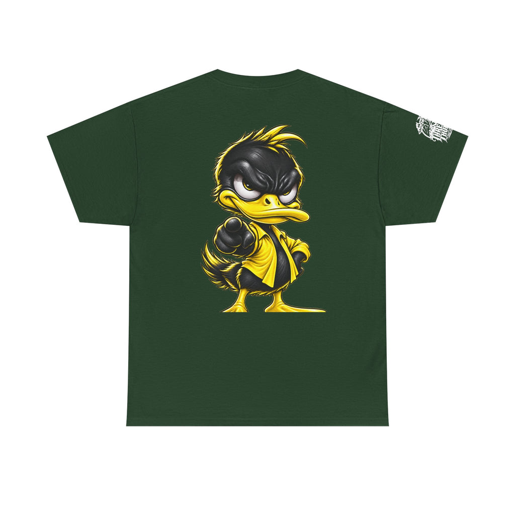 Yellow Rebel Duck Character Back Graphic Tee