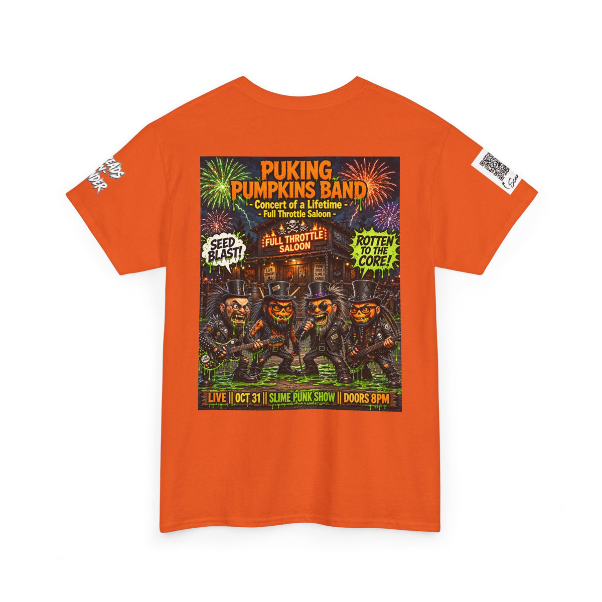 The Puking Pumpkins Punks #1 — Concert of Life - Horror Graphic T-Shirt