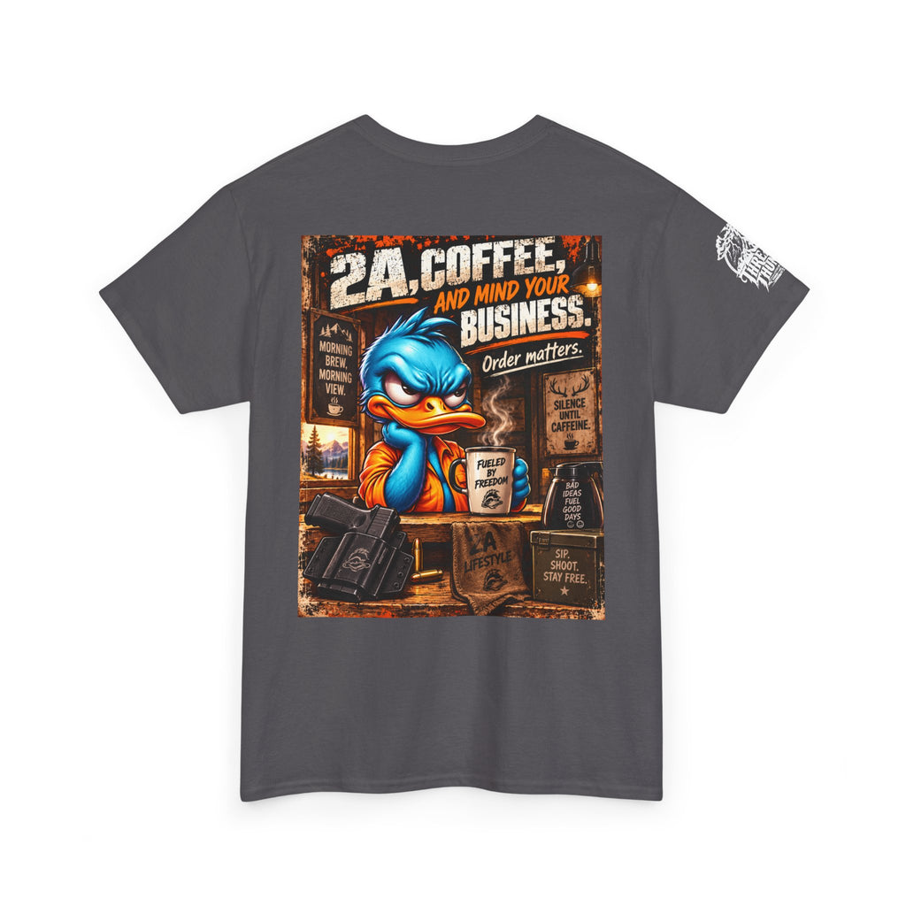 2A, Coffee, and Mind Your Business Back Graphic Tee