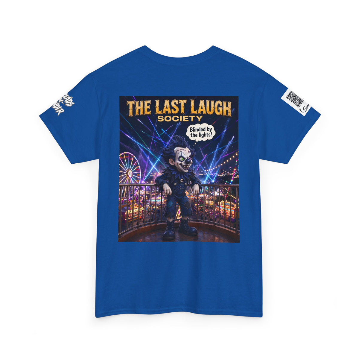 The Last Laugh Society Tee #118 — Carnival Clown Horror Graphic T-Shirt