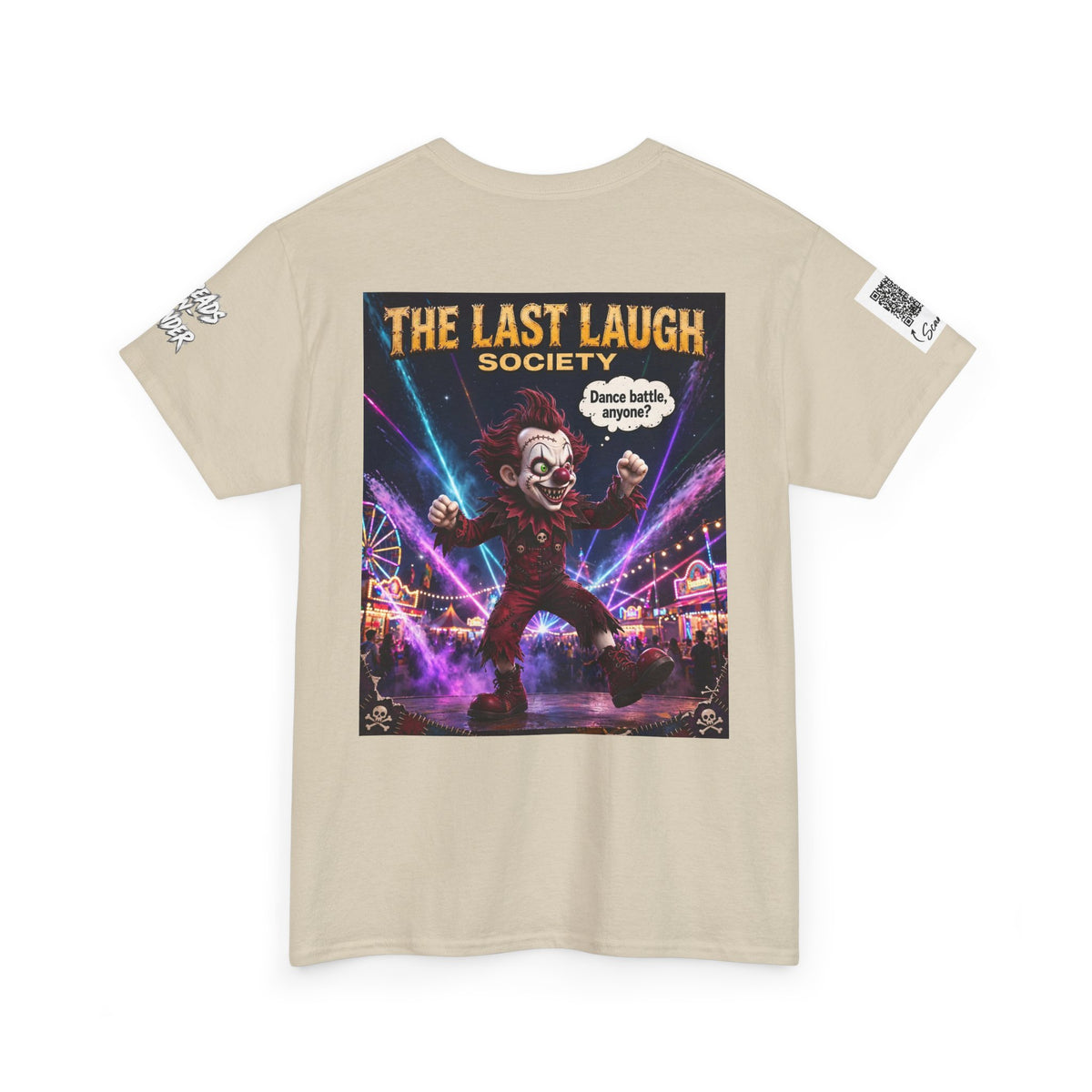 The Last Laugh Society Tee #107 — Carnival Clown Horror Graphic T-Shirt