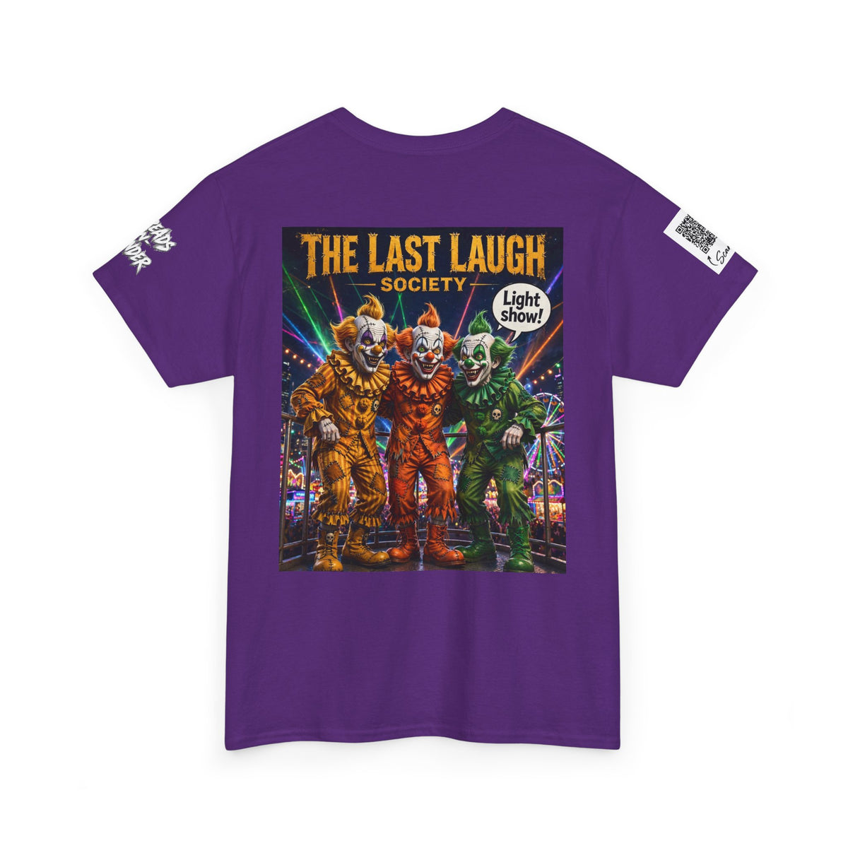 The Last Laugh Society Tee #150 — Carnival Clown Horror Graphic T-Shirt