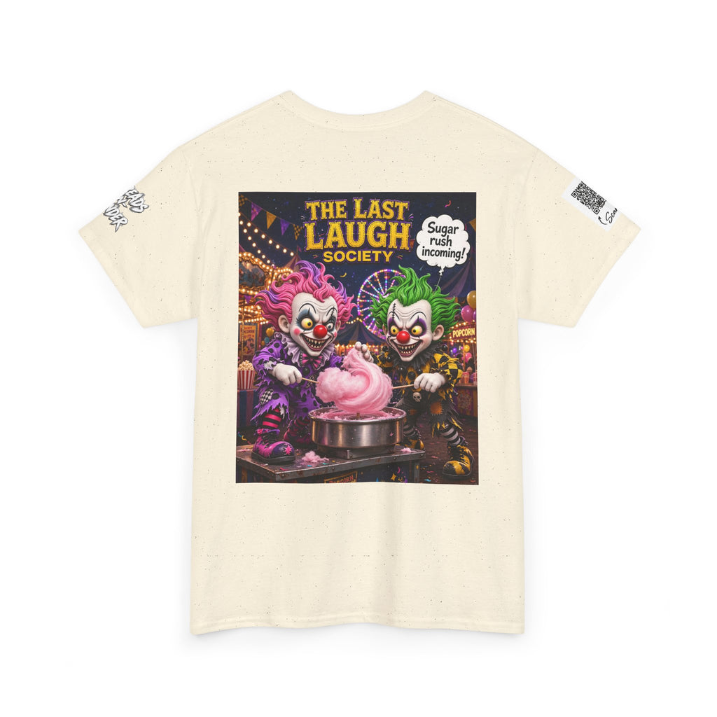 The Last Laugh Society Tee #134 — Carnival Clown Horror Graphic T-Shirt