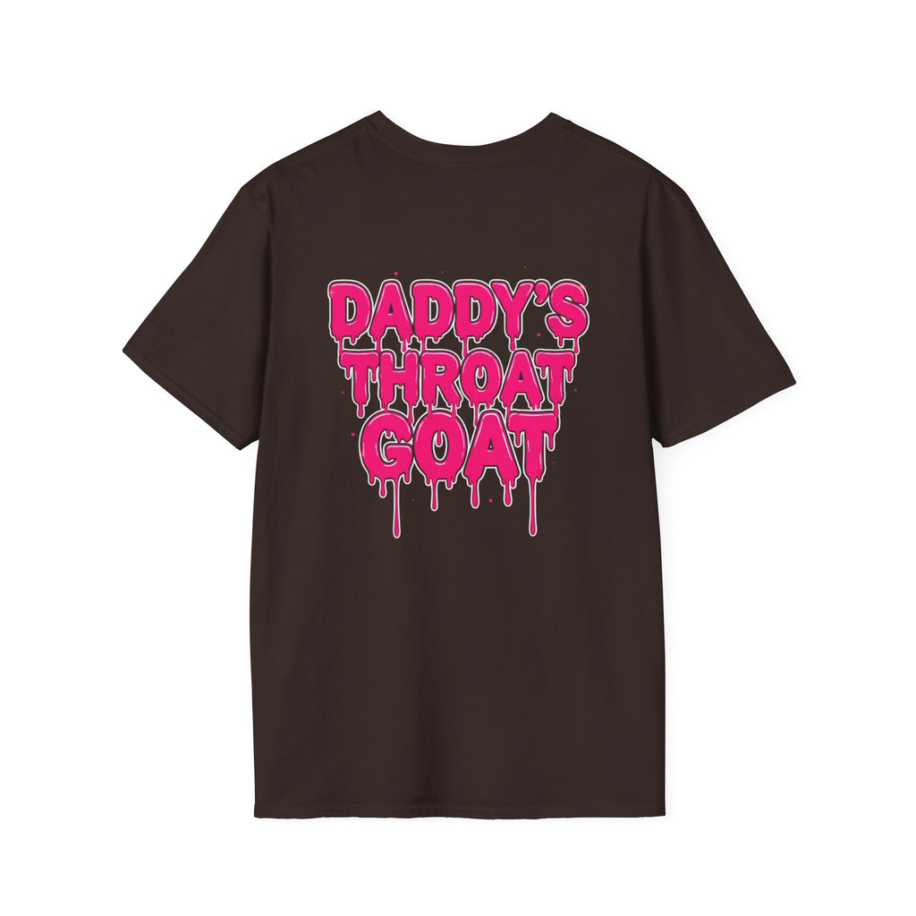 Graphic Tee — "Daddy's Throat" Drip Lettering Shirt