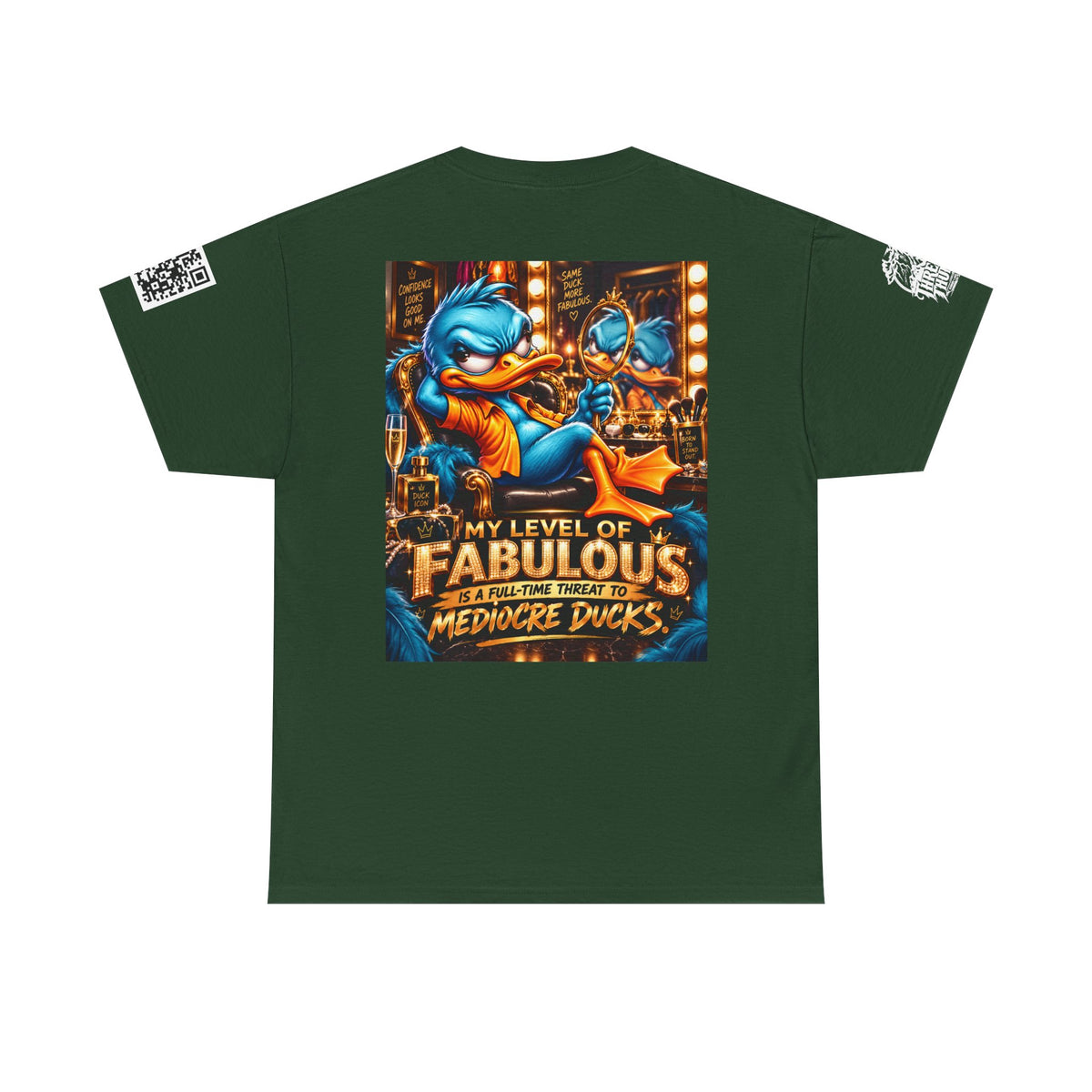 My Level of Fabulous Threatens Mediocre Ducks Back Graphic Tee