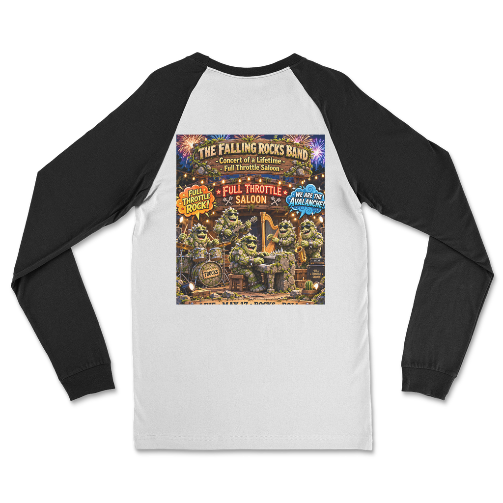 Falling Rocks COllection Classic Raglan Long Sleeve Shirt