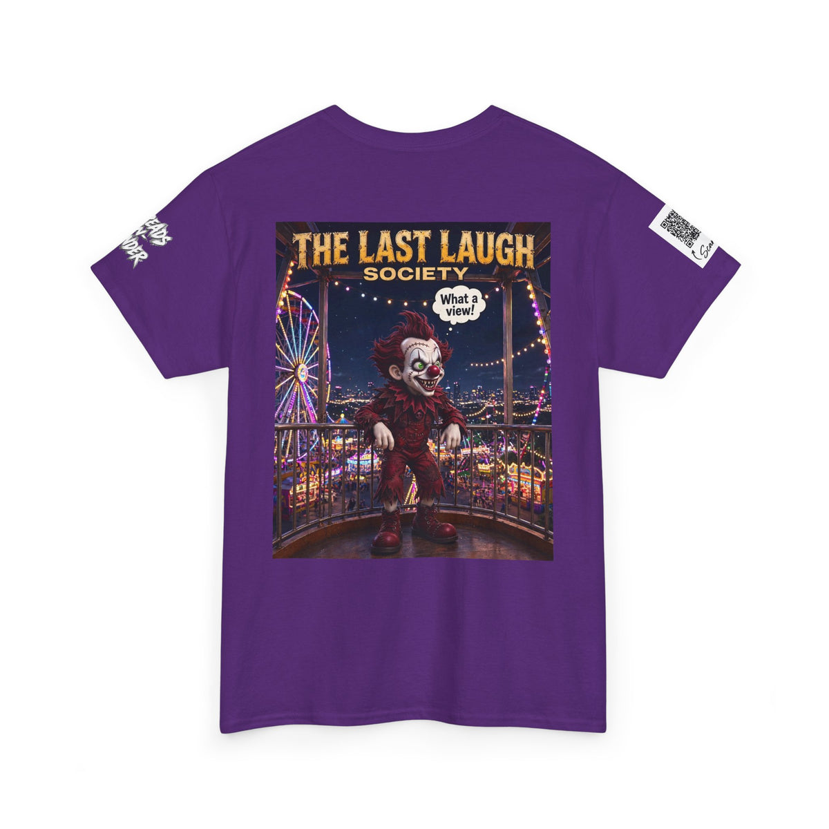 The Last Laugh Society Tee #101 — Carnival Clown Horror Graphic T-Shirt