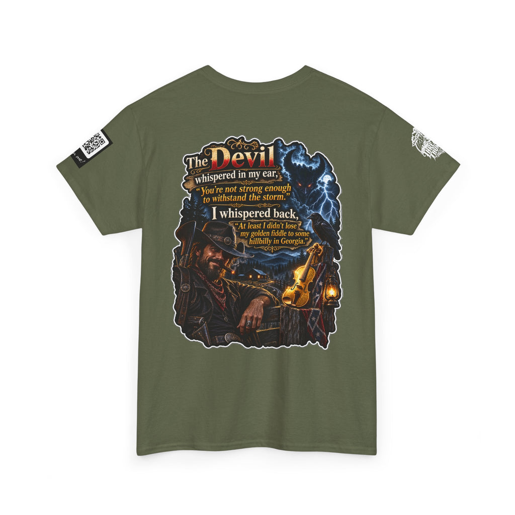 The Devil Whispered About the Storm — Georgia Hillbilly Back Graphic Tee