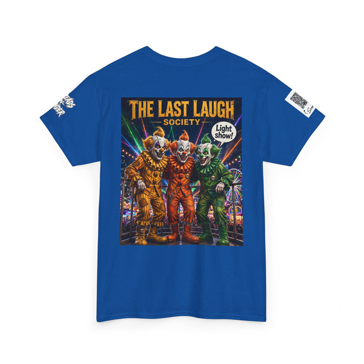 The Last Laugh Society Tee #150 — Carnival Clown Horror Graphic T-Shirt