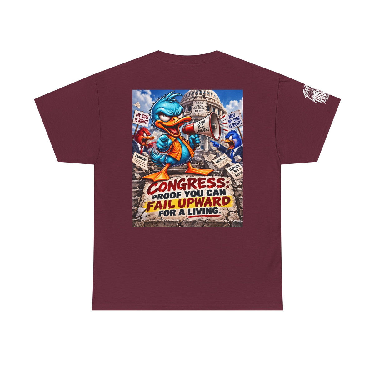 Congress — Proof You Can Fail Upward for a Living Back Graphic Tee