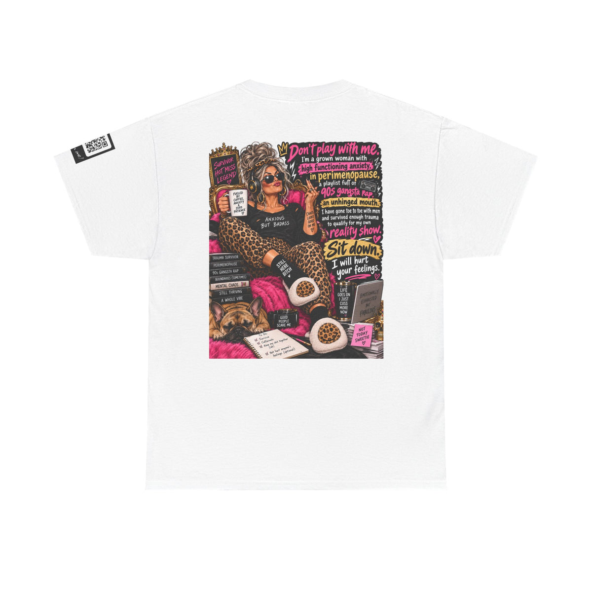 Grown Woman in Premenopause — 90s Gangsta Rap Back Graphic Tee