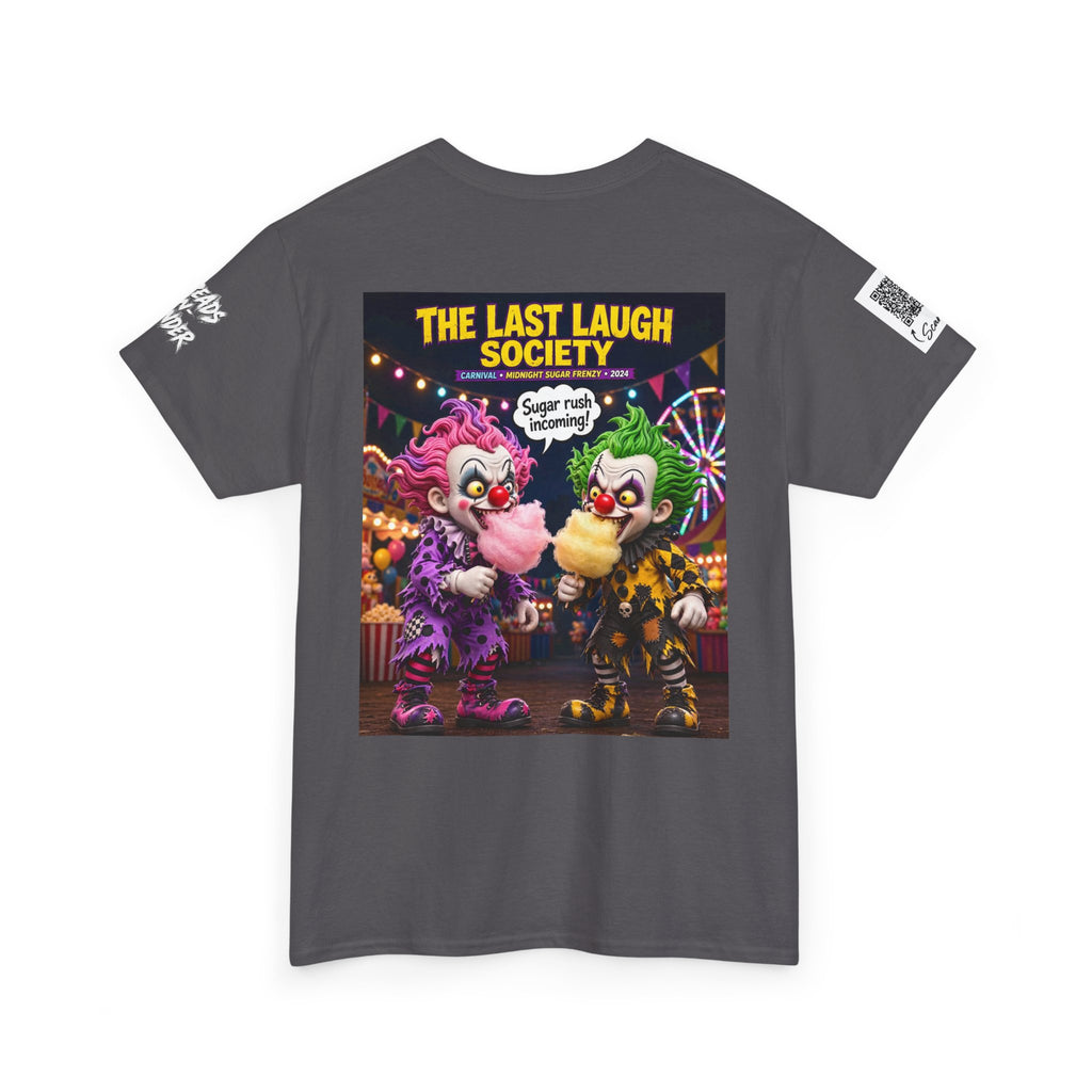 The Last Laugh Society Tee #129 — Carnival Clown Horror Graphic T-Shirt