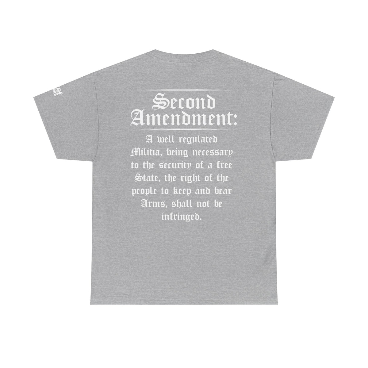 Second Amendment T-Shirt — Constitution Quote Flag Tee