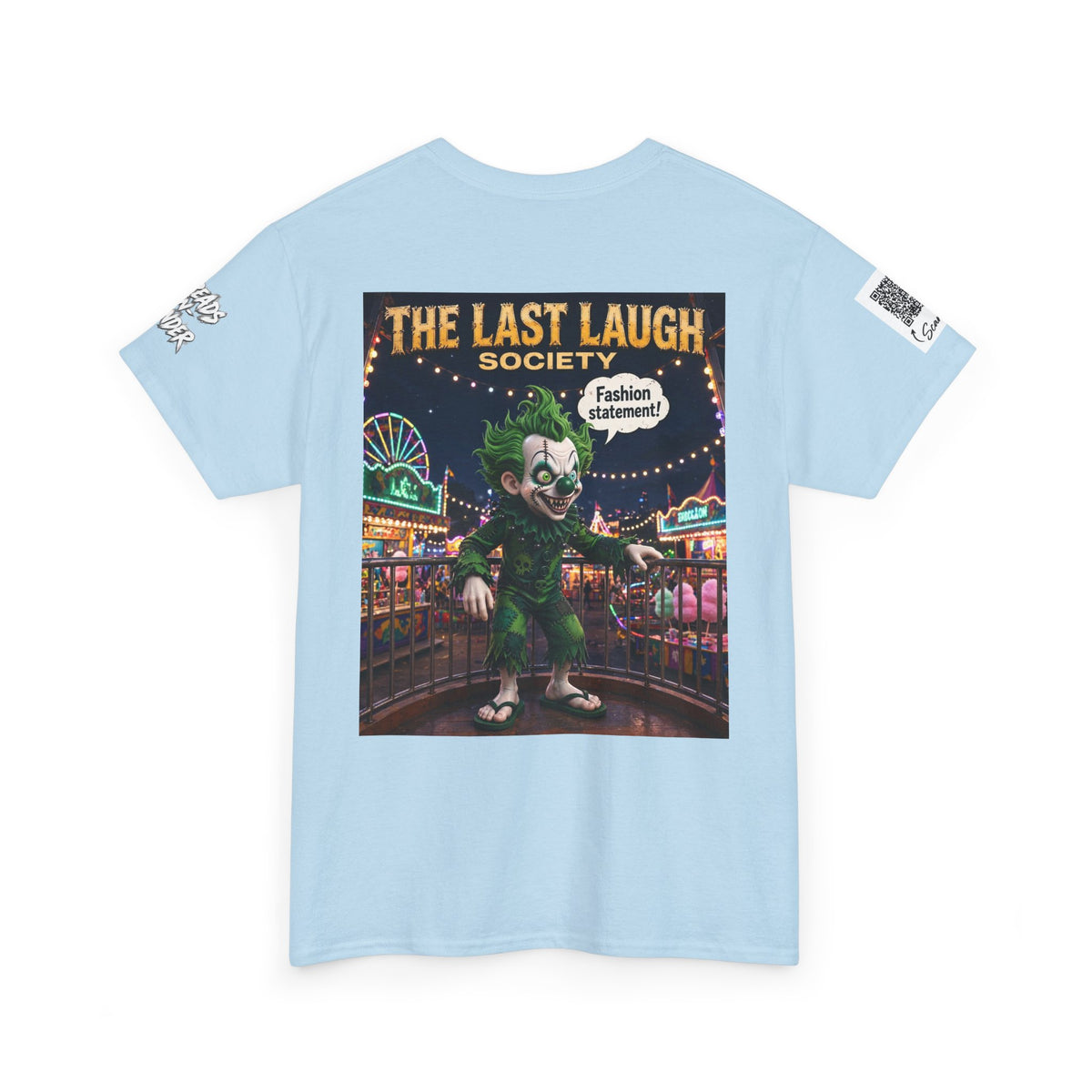 The Last Laugh Society Tee #141 — Carnival Clown Horror Graphic T-Shirt