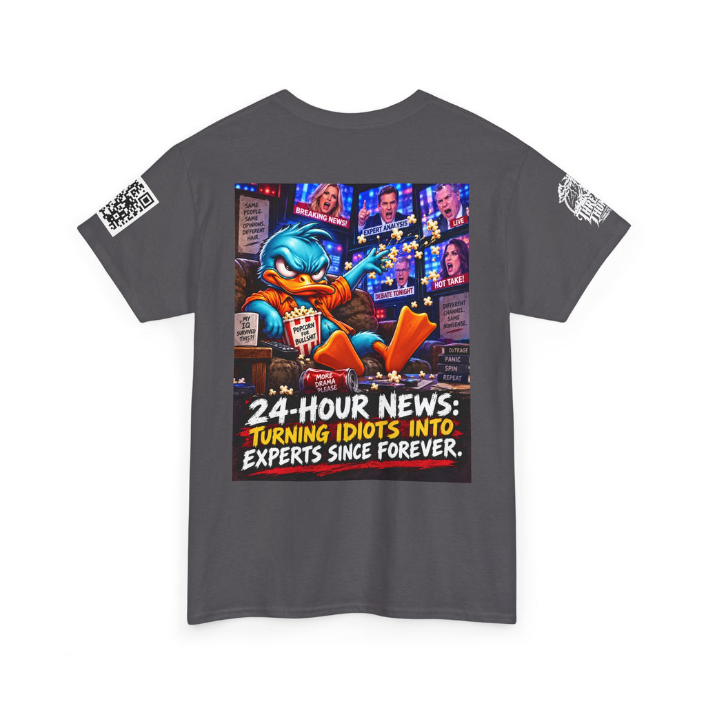 24-Hour News — Turning Idiots Into Experts Back Graphic Tee