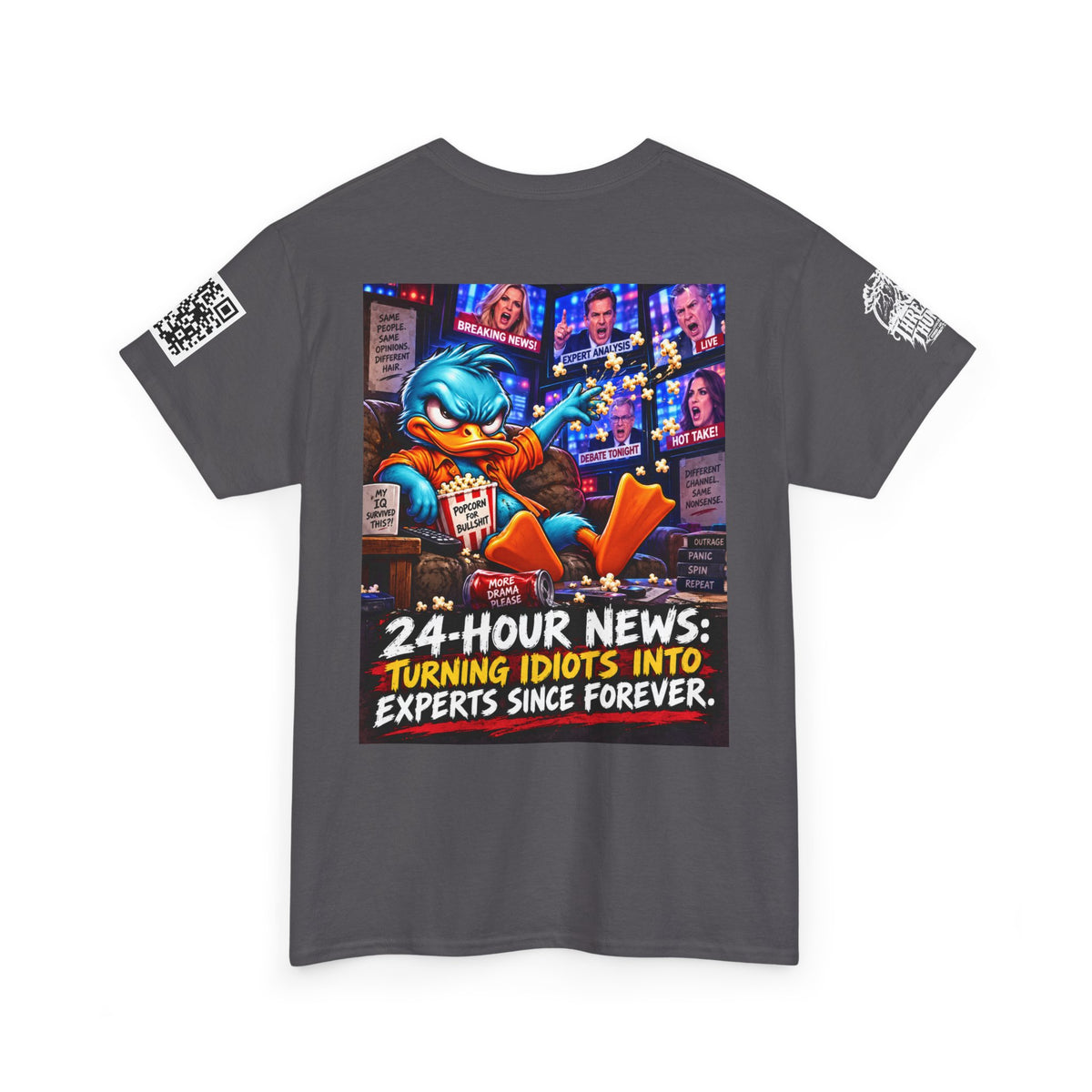 24-Hour News — Turning Idiots Into Experts Back Graphic Tee