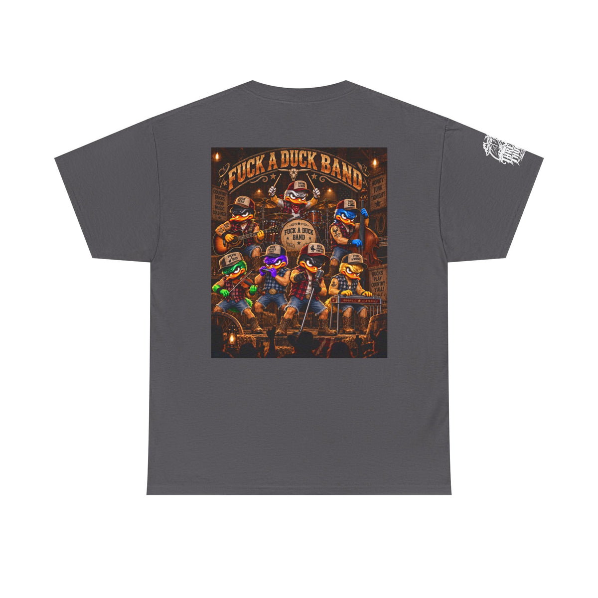 FUCK A DUCK BAND — Honky-Tonk Duck Band Back Graphic Tee