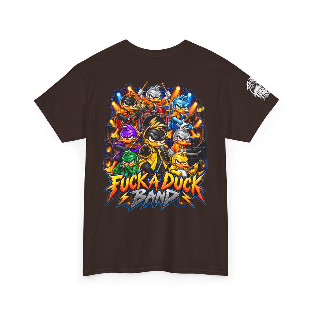 FUCK A DUCK BAND — Full-Color Rock Ensemble Back Graphic Tee