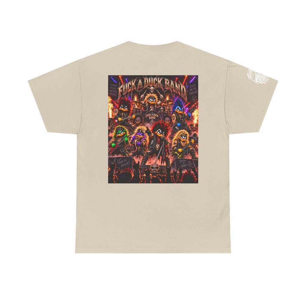 FUCK A DUCK BAND — Heavy Metal Quack Crew Back Graphic Tee