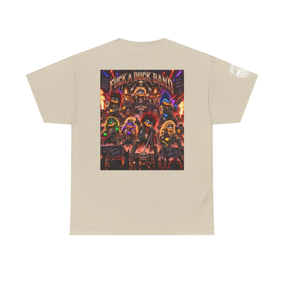 FUCK A DUCK BAND — Heavy Metal Quack Crew Back Graphic Tee