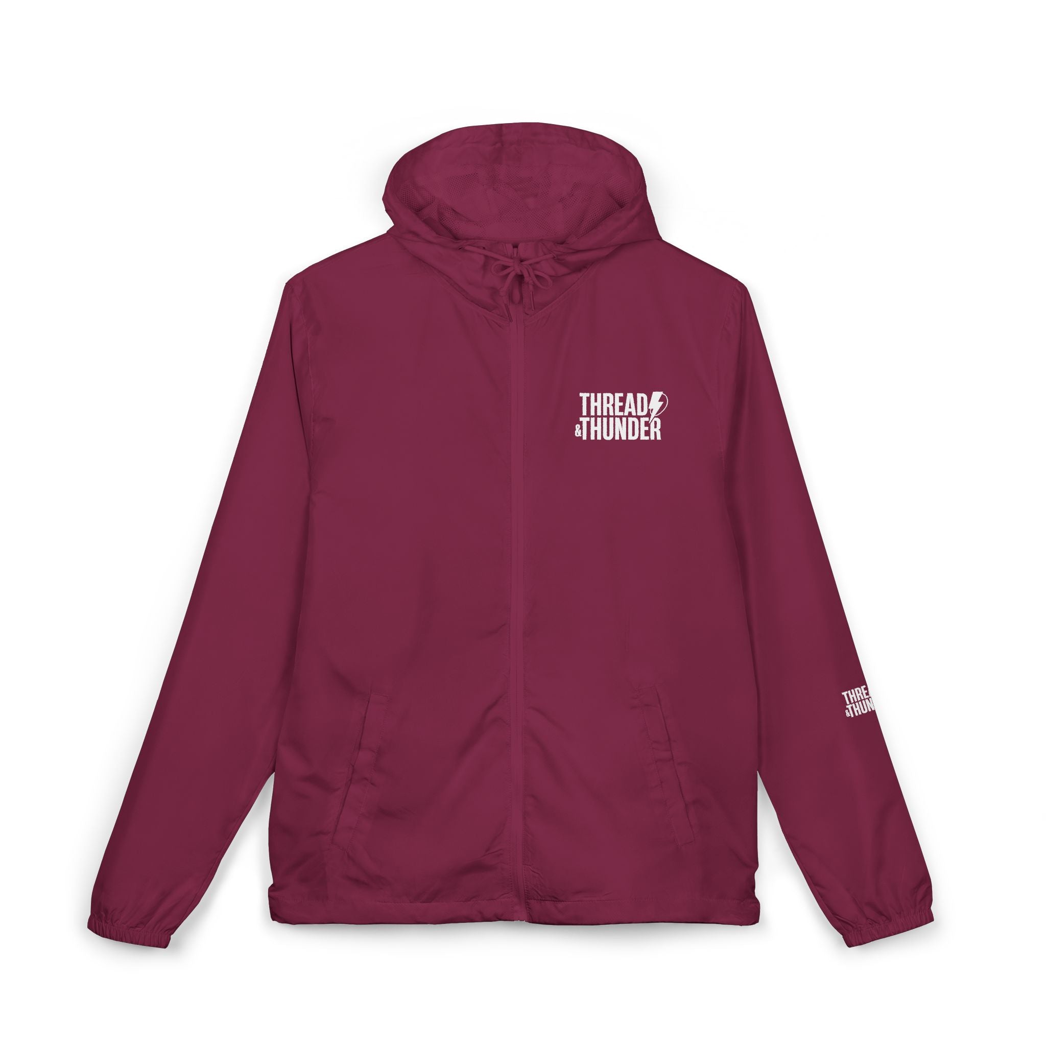 Windbreaker Jacket — '2nd Amendment: Unvaccinated Conservative' Patriotic Rifle Design