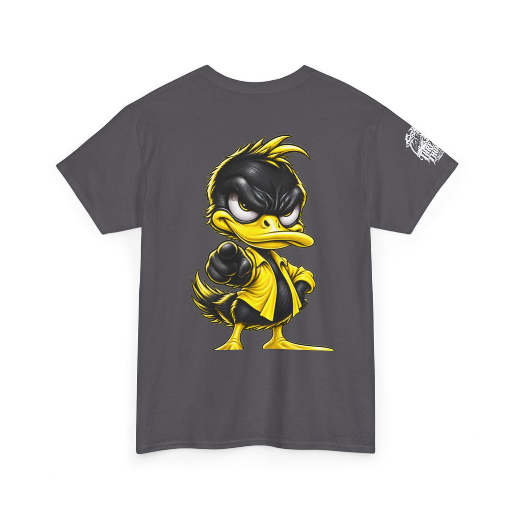 Yellow Rebel Duck Character Back Graphic Tee