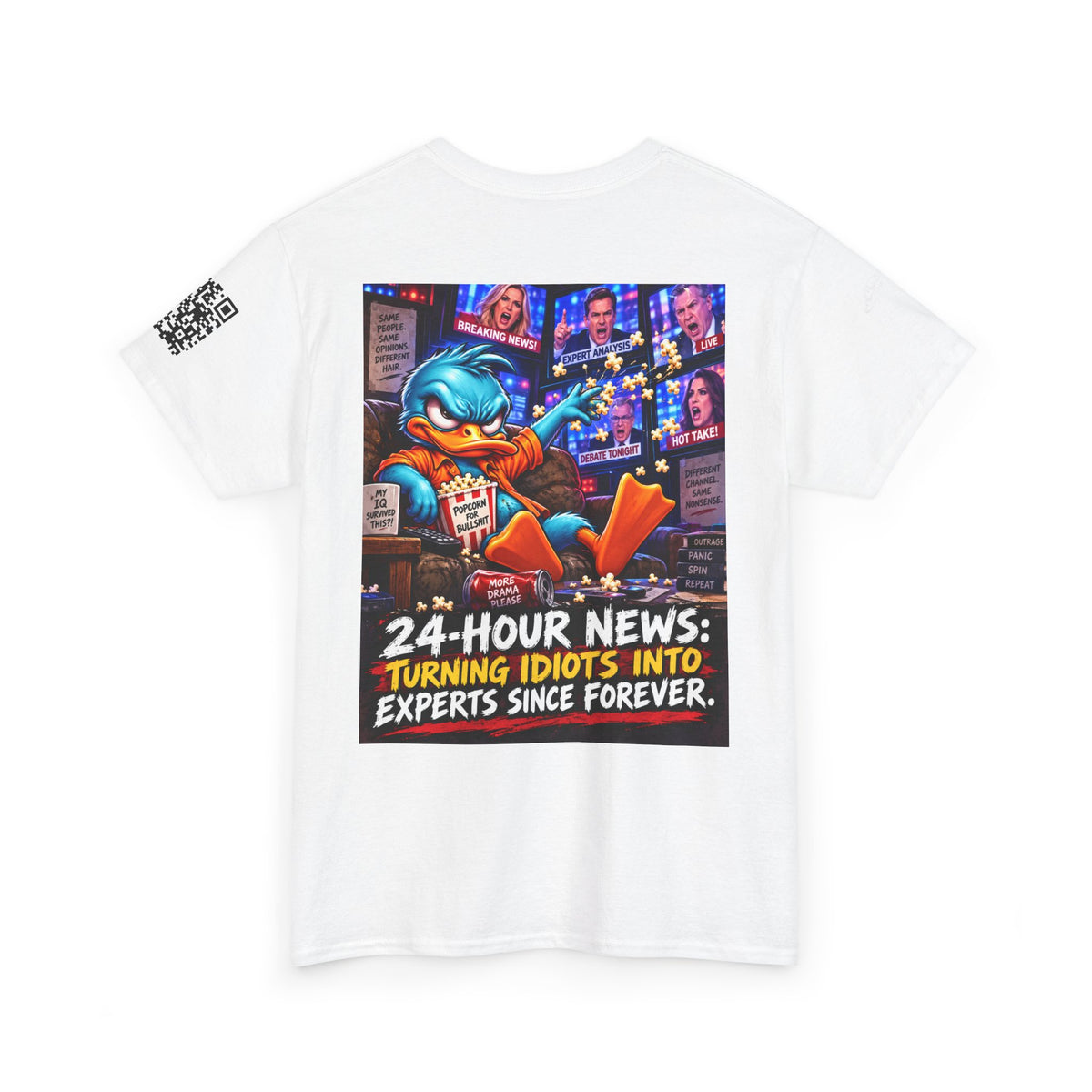 24-Hour News — Turning Idiots Into Experts Back Graphic Tee