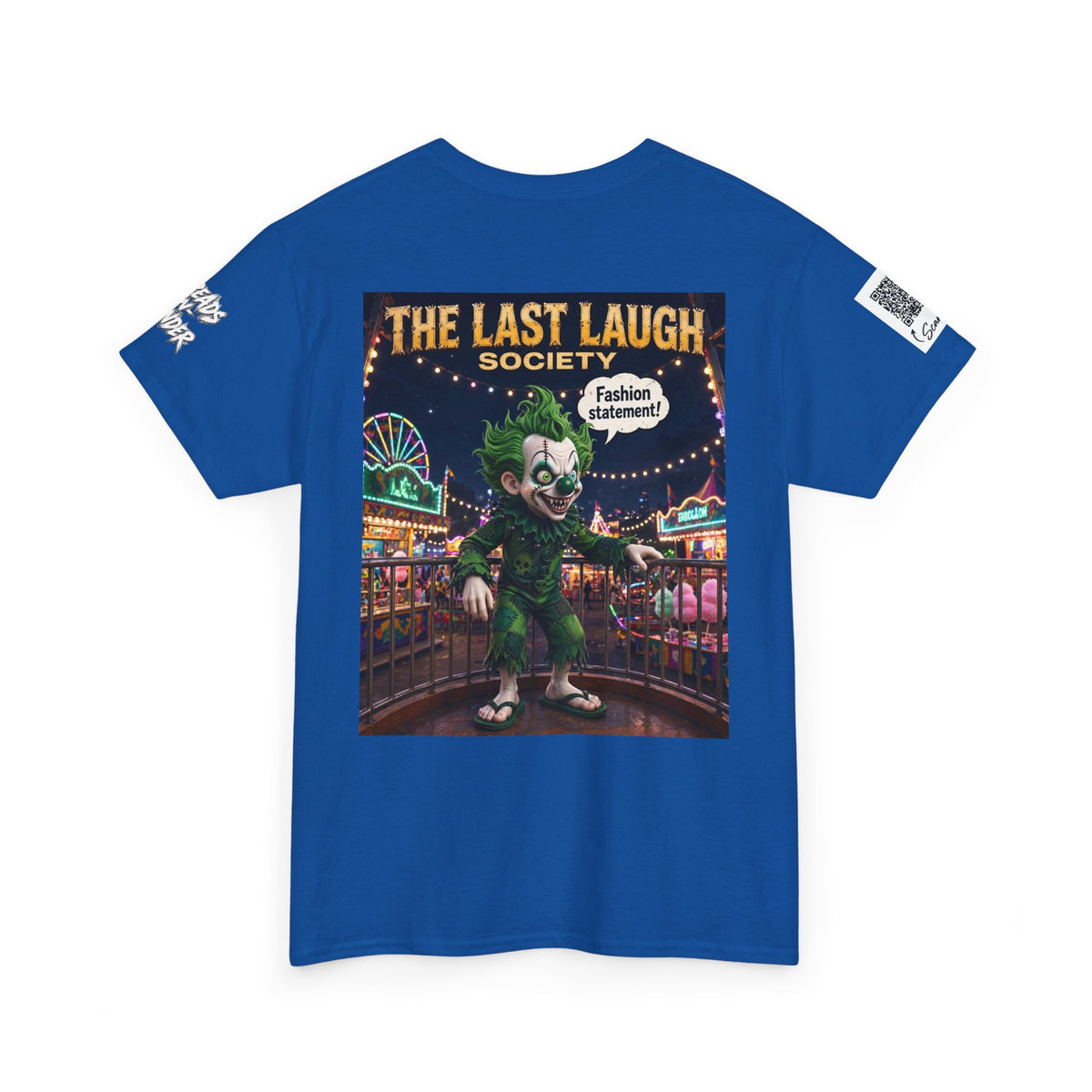 The Last Laugh Society Tee #141 — Carnival Clown Horror Graphic T-Shirt