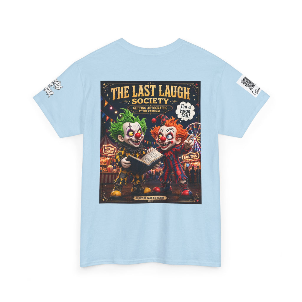 The Last Laugh Society Tee #124 — Carnival Clown Horror Graphic T-Shirt