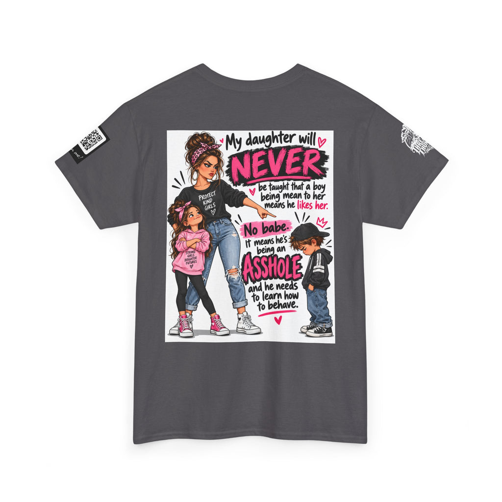 Mean Boys Are Assholes — Protective Mom Back Graphic Tee