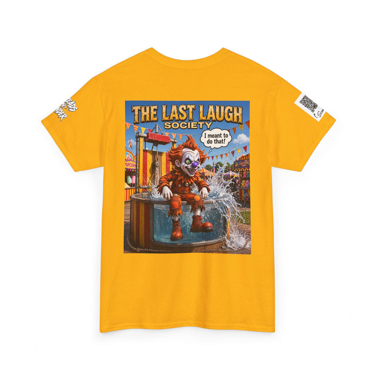 The Last Laugh Society Tee #166 — Carnival Clown Horror Graphic T-Shirt